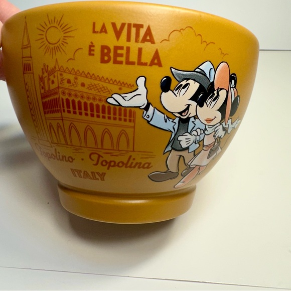 NWT. Disney Parks Epcot World Showcase Italy La Vita è Bella Ceramic Bowl. - Picture 6 of 7
